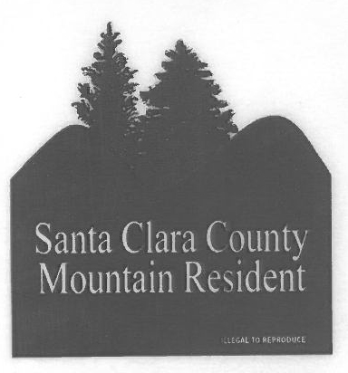 Mountain Resident sticker