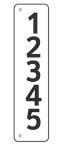 Reflective House Number